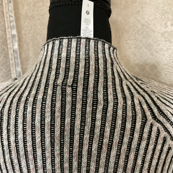 Lululemon Sweater Womens 0 Cotton Cashmere Blend Mock Neck Sweater gray Relaxed - Picture 7 of 15